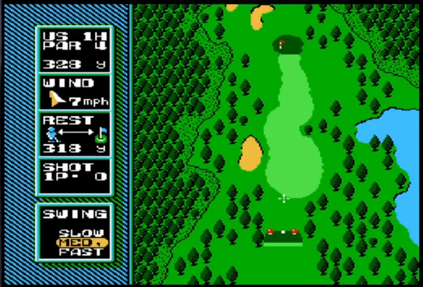 Screenshot NES Open Tournament Golf 1