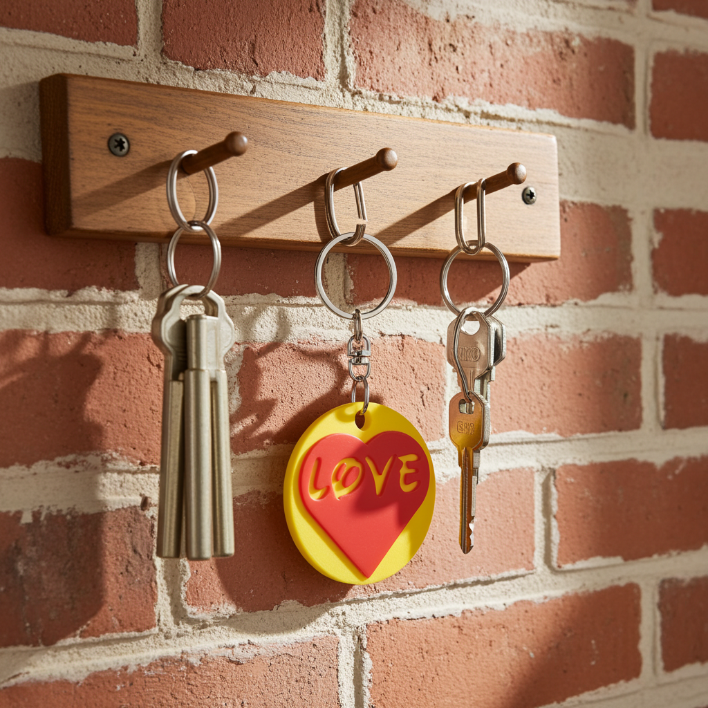 4 x Schlüsselanhänger Love