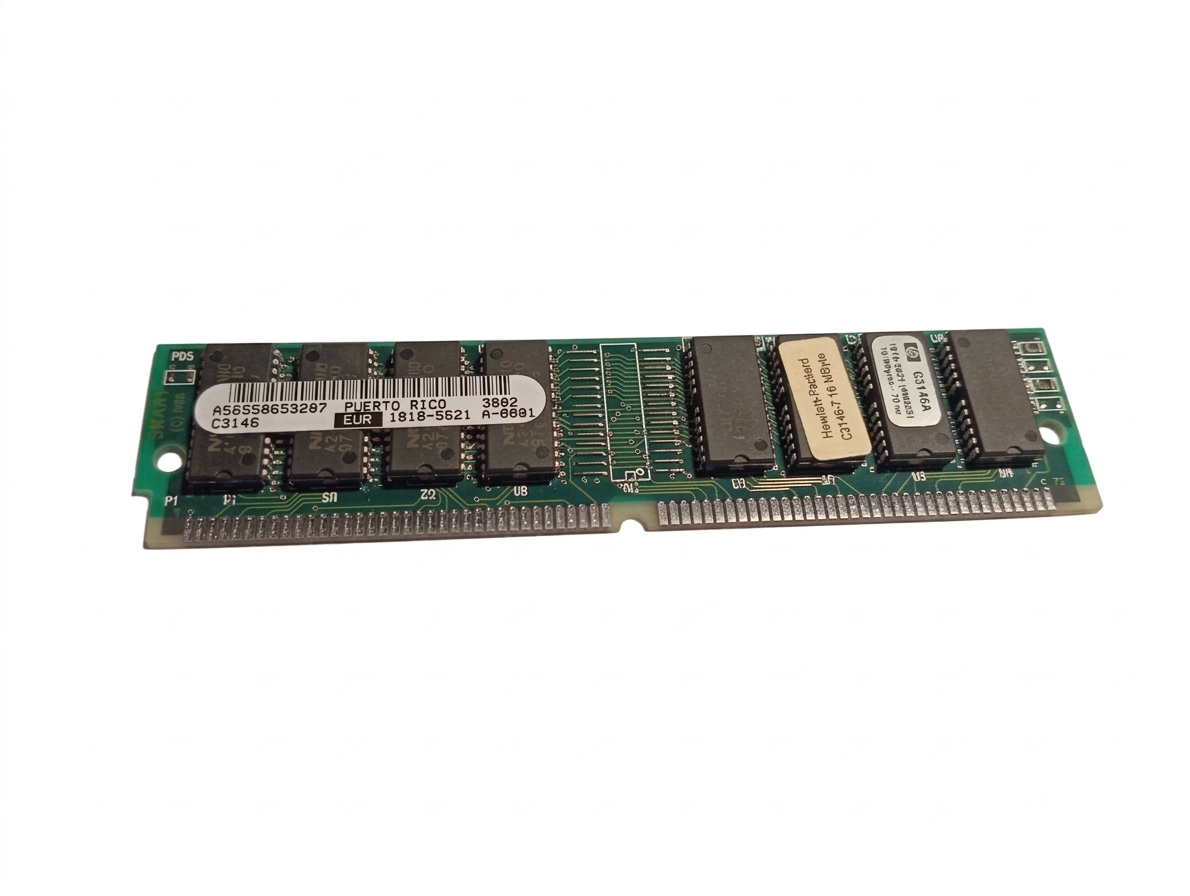 16 MB HP LaserJet Drucker-RAM 72-Pin SIMM – Original HP (Part 1818-5621 / C3146A) – Made in Puerto Rico