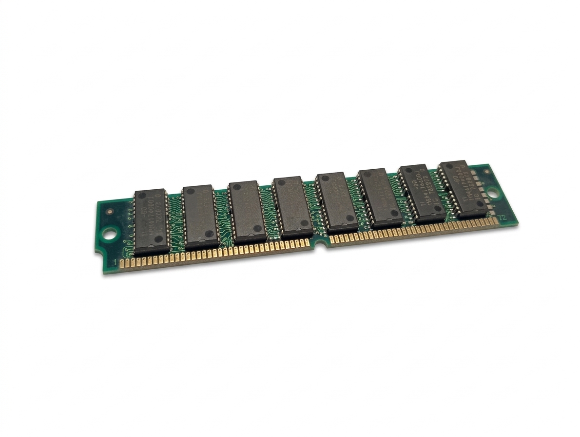 8 MB EDO-RAM 72-Pin SIMM (60ns) – 8x Texas Instruments Chips – Für Retro-Gaming-PCs (Pentium 1 / 486er)