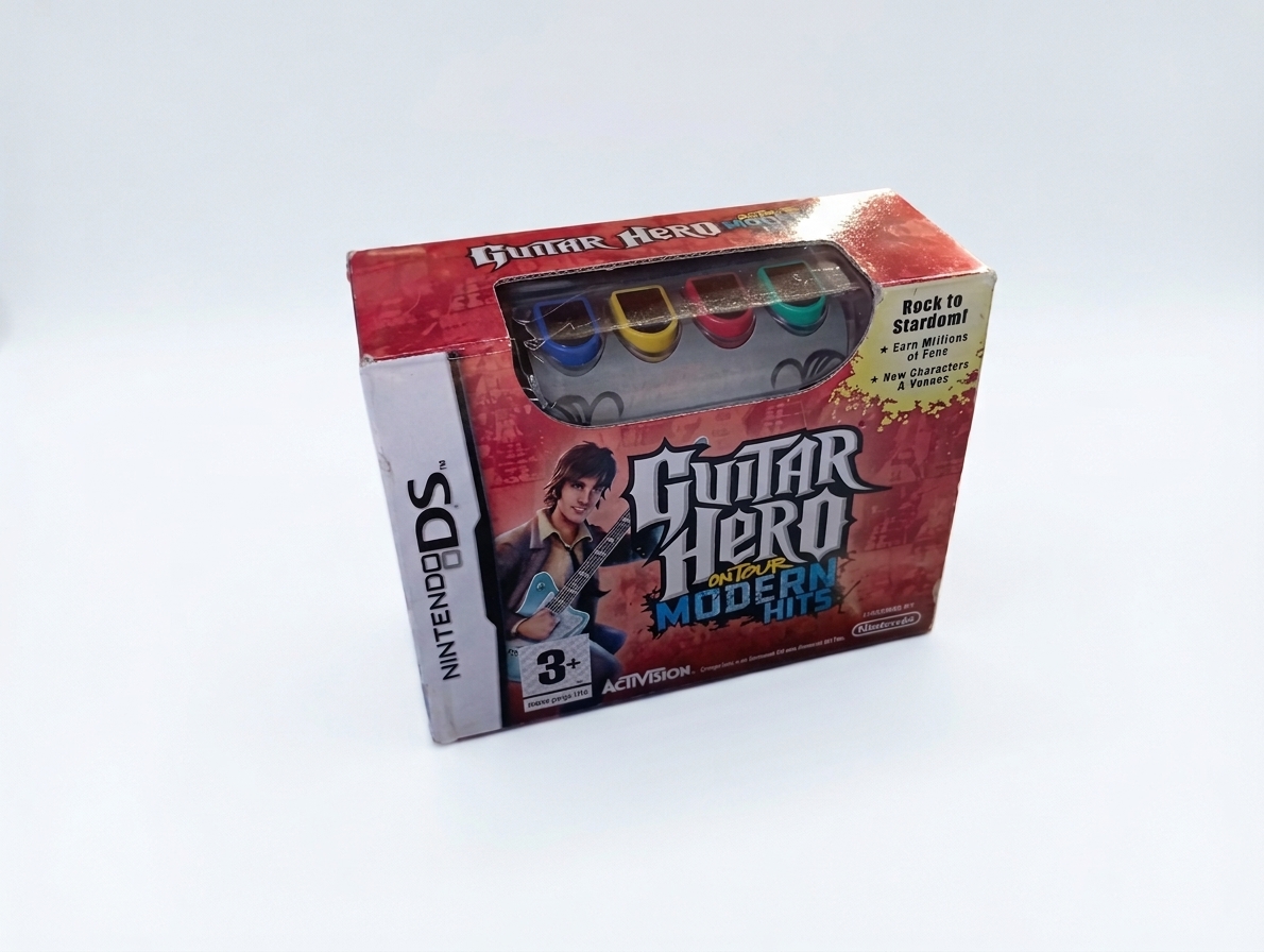 Guitar Hero On Tour: Modern Hits (Nintendo DS) – Komplettset mit Spiel, Guitar Grip & OVP