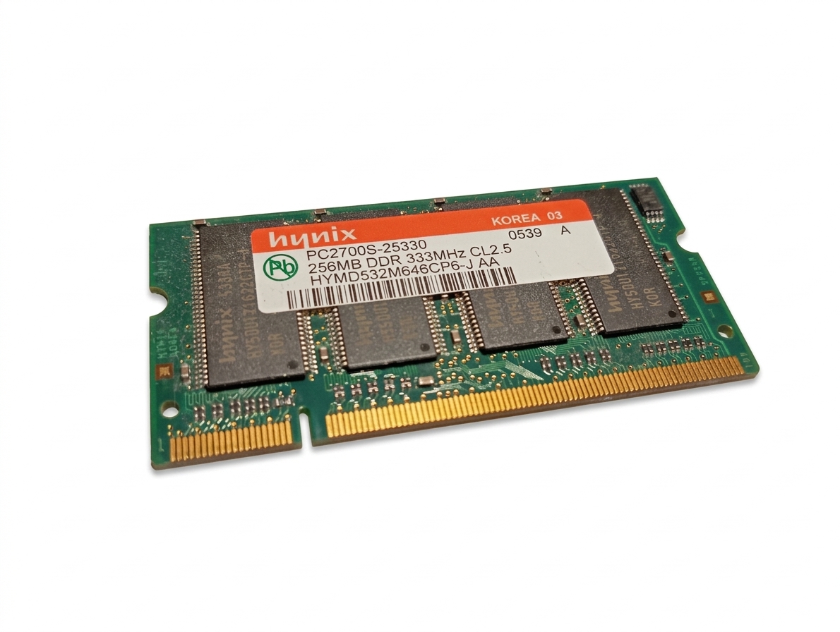 256 MB Hynix DDR1 Laptop RAM (SO-DIMM 333MHz PC-2700S CL2.5) – Modell HYMD532M646CP6-J AA