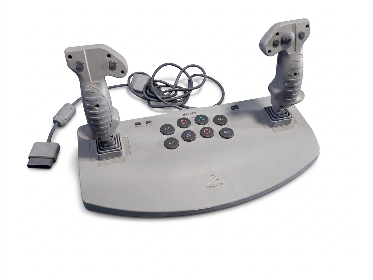 Original Sony PlayStation 1 Analog Joystick (SCPH-1110) Flightstick – Getestet & Funktionstüchtig